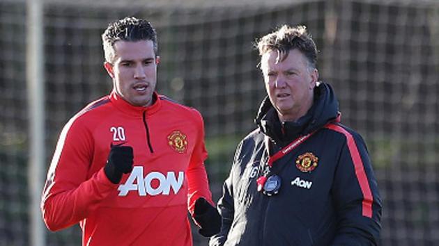 FIle Photo of Robin van Persie and Manager Louis van Gaal of Manchester United(Manchester United via Getty Imag) FIle Photo of Robin van Persie and Manager Louis van Gaal of Manchester United(Manchester United via Getty Imag)