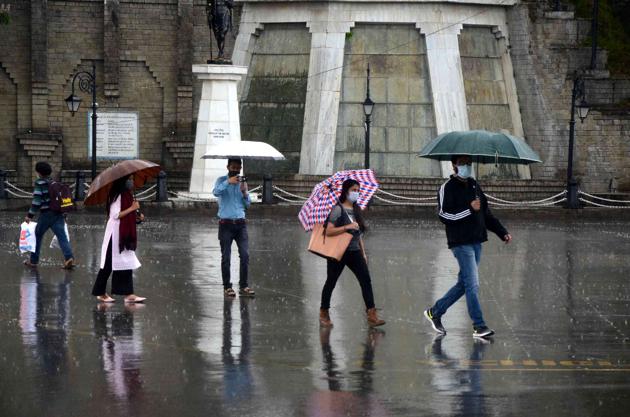 Shimla, the state’s capital, received 9.7mm rainfall and recorded a maximum temperature of 26.3°C(HT FILE PHOTO) Shimla, the state’s capital, received 9.7mm rainfall and recorded a maximum temperature of 26.3°C(HT FILE PHOTO)
