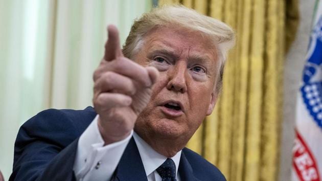 United States President Donald Trump expressed displeasure with China after the country moved to pass national security legislation expected to curb freedoms in Hong Kong.(Bloomberg Photo)