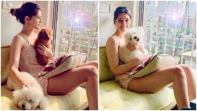 Kriti Sanon has not one but two very cute dogs, Phoebe and Disco.