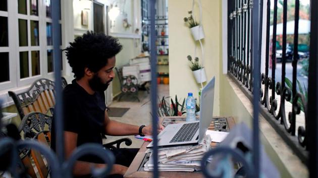 Charru Malhotra, associate professor at the Indian Institute of Public Administration, said ensuring equipment and infrastructure to work from home is efficient will be key.(Reuters file photo. Representative image) Charru Malhotra, associate professor at the Indian Institute of Public Administration, said ensuring equipment and infrastructure to work from home is efficient will be key.(Reuters file photo. Representative image)