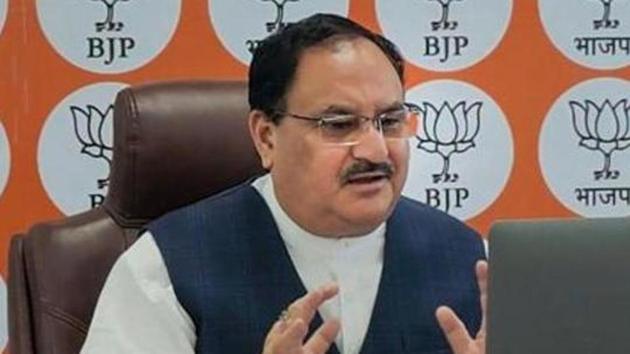 Nadda said Modi had given a new direction to the country’s democracy with his far-sighted policies, dedication and the spirit of team India, and people’s welfare and the country’s interest were reflected in every decision of the government.(PTI) Nadda said Modi had given a new direction to the country’s democracy with his far-sighted policies, dedication and the spirit of team India, and people’s welfare and the country’s interest were reflected in every decision of the government.(PTI)