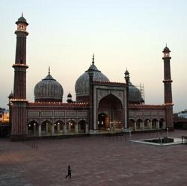 On Monday, around 200 people offered namaz at the Jama Masjid after it reopened following the easing of lockdown restrictions.(ANI)
