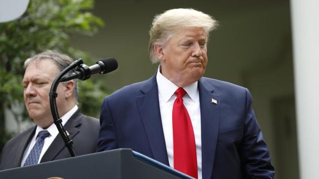 US President Donald Trump’s announcement came after China’s legislature moved this week to impose a new national security law on Hong Kong that critics say will restrict freedoms in the city.(Bloomberg Photo)