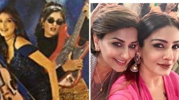 Sonali Bendre and Raveena Tandon look beautiful in throwback pictures.