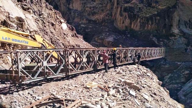 The Ladakh administration wrote to BRO on May 15 saying it has no objection to the labour force being inducted for work in the forward areas.(ANI Photo) The Ladakh administration wrote to BRO on May 15 saying it has no objection to the labour force being inducted for work in the forward areas.(ANI Photo)