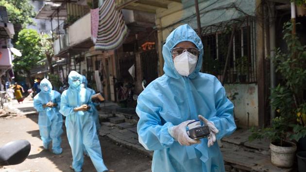 The third phase of the lockdown that was in effect for 14 days ending on May 17, recorded 53,636 cases till 8 am of May 18.(Satish Bate/HT Photo) The third phase of the lockdown that was in effect for 14 days ending on May 17, recorded 53,636 cases till 8 am of May 18.(Satish Bate/HT Photo)
