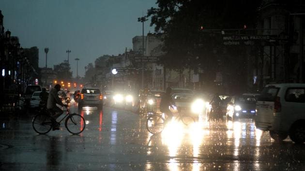 IMD on May 15 said the onset was likely to be delayed by four days and the monsoon was expected to arrive on June 5.(Deepak Gupta/HT Photo) IMD on May 15 said the onset was likely to be delayed by four days and the monsoon was expected to arrive on June 5.(Deepak Gupta/HT Photo)
