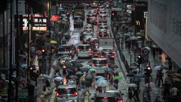 US President Donald Trump’s move came after China’s ceremonial parliament voted on Thursday to bypass Hong Kong’s legislature and develop and enact national security legislation on its own for the semi-autonomous territory. (Bloomberg Photo) US President Donald Trump’s move came after China’s ceremonial parliament voted on Thursday to bypass Hong Kong’s legislature and develop and enact national security legislation on its own for the semi-autonomous territory. (Bloomberg Photo)