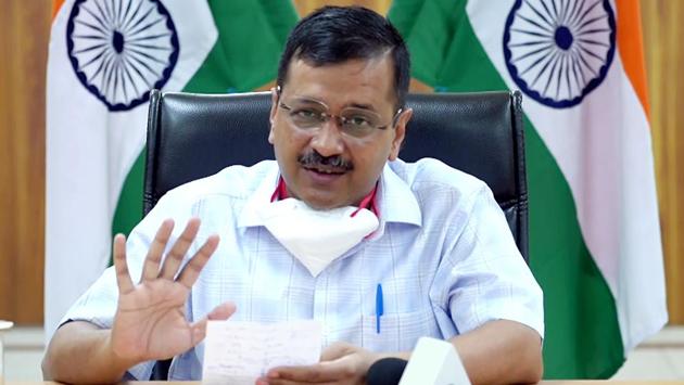 Delhi Chief Minister Arvind Kejriwal addresses a press conference about COVID-19 in New Delhi on May 30. The government said a delay in receiving paperwork from hospitals was to blame for the discrepancy in the number of deaths being recorded in the daily bulletin and those being reported by individual hospitals. (ANI)