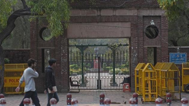In the draft prepared by the UGC, it was suggested that the process of admissions be conducted online to avoid visits by students to the campus.(Sanchit Khanna/HT file photo) In the draft prepared by the UGC, it was suggested that the process of admissions be conducted online to avoid visits by students to the campus.(Sanchit Khanna/HT file photo)