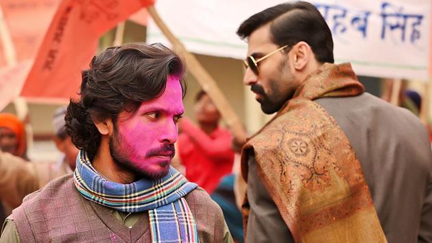 Kranti Prakash Jha (left) and Nikitin Dheer in Raktanchal.(MX Player) Kranti Prakash Jha (left) and Nikitin Dheer in Raktanchal.(MX Player)