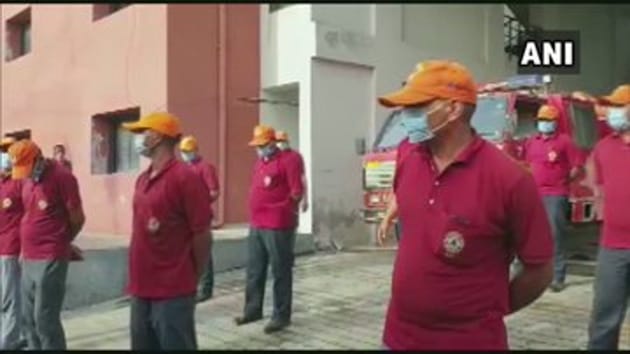 The district administrations of coastal Valsad and Navsari districts in Gujarat are evacuating people ahead of the cyclonic storm Nisarga making a landfall on June 3. (ANI / Twitter)