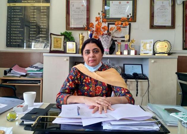 Panchkula civil surgeon Dr Jasjeet Kaur says the plan is “quite streamlined”. (HT PHOTO) Panchkula civil surgeon Dr Jasjeet Kaur says the plan is “quite streamlined”. (HT PHOTO)