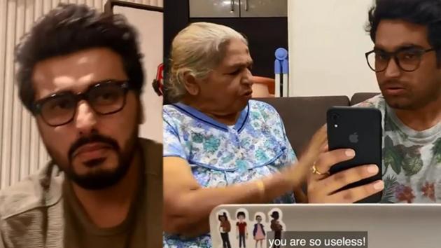 Arjun Kapoor and his friend’s video call was crashed by the latter’s grandmother.