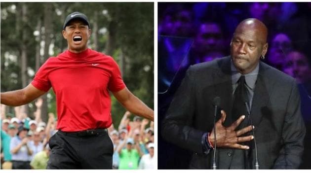 Tiger Woods and Michael Jordan.(Reuters/AP)