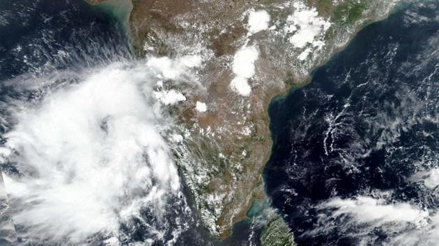 Cyclone Nisarga is expected to make landfall near Mumbai in Maharashtra on Wednesday.(AP Photo)