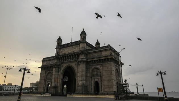 The Gateway of India arch-monument stands deserted during a lockdown imposed due to the coronavirus in Mumbai, India, on Monday, June 1, 2020.(Bloomberg)