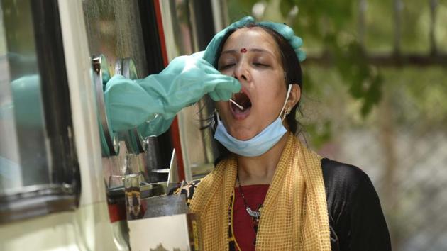 In Gurugram alone, 160 people have tested positive in last 24 hours.(HT Photo)