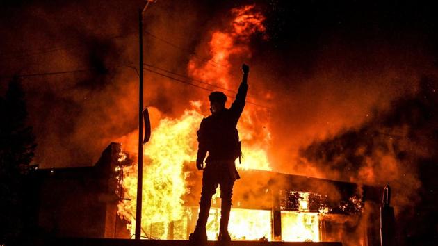 After the horrific manner of George Floyd’s death, the US president’s first tweets seemed to encourage police to shoot demonstrators. Though he has occasionally sought to rise above the occasion, Mr Trump continues to be a president with minimal presidential qualities. (AFP) After the horrific manner of George Floyd’s death, the US president’s first tweets seemed to encourage police to shoot demonstrators. Though he has occasionally sought to rise above the occasion, Mr Trump continues to be a president with minimal presidential qualities. (AFP)