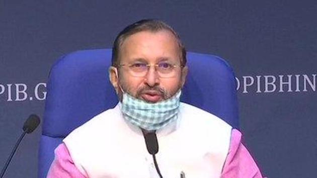 Javadekar’s comments came during a joint press briefing with Minister of Agriculture, Narendra Singh Tomar on Wednesday. (ANI) Javadekar’s comments came during a joint press briefing with Minister of Agriculture, Narendra Singh Tomar on Wednesday. (ANI)