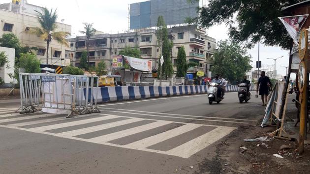 Barriers have been removed from Kondhwa in Pune, Maharashtra on June 2, 2020. (Rahul Raut/HT Photo) Barriers have been removed from Kondhwa in Pune, Maharashtra on June 2, 2020. (Rahul Raut/HT Photo)