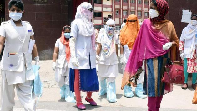 Jharkhand has 411 active cases at present, while 320 people have been discharged from various hospitals following recovery, it said. (HT photo/ Diwakar Prasad) Jharkhand has 411 active cases at present, while 320 people have been discharged from various hospitals following recovery, it said. (HT photo/ Diwakar Prasad)