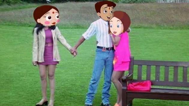 A Twitter user shared this Kuch Kuch Hota Hai meme using #JusticeForChutki. (Twitter) A Twitter user shared this Kuch Kuch Hota Hai meme using #JusticeForChutki. (Twitter)
