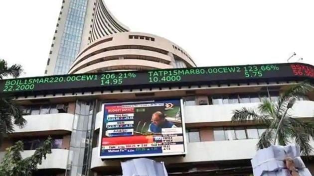 After swinging 599 points during the day, the 30-share index settled 128.84 points or 0.38 per cent lower at 33,980.70. (PTI File Photo) After swinging 599 points during the day, the 30-share index settled 128.84 points or 0.38 per cent lower at 33,980.70. (PTI File Photo)