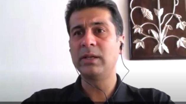 Industrialist Rajiv Bajaj in conversation with Congress leader Rahul Gandhi on Thursday.(YouTube/Rahul Gandhi) Industrialist Rajiv Bajaj in conversation with Congress leader Rahul Gandhi on Thursday.(YouTube/Rahul Gandhi)