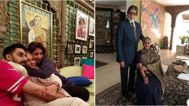 Amitabh Bachchan and his family love clicking pictures at their home.