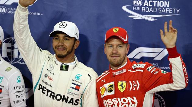 Lewis Hamilton and Sebastian Vettel. (Getty Images)