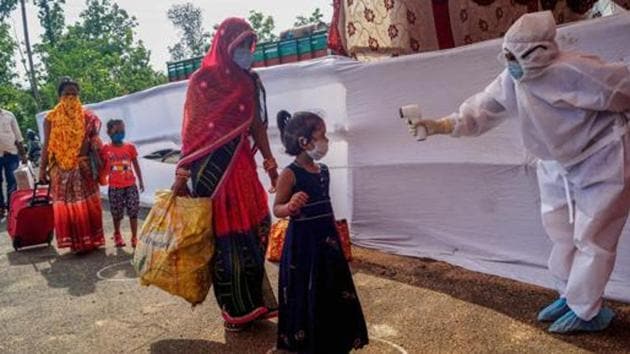 According to data released by the Health Department, the number of migrants who have tested positive since May 3 is 3,079. (PTI) According to data released by the Health Department, the number of migrants who have tested positive since May 3 is 3,079. (PTI)
