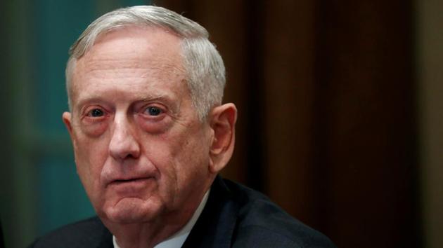 File photo of former US Defence Secretary James Mattis.(Reuters Photo)