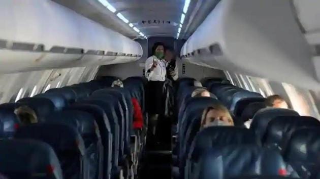 Carriers such as IndiGo, GoAir, SpiceJet and Air India have cited their inability to keep the middle seats on flights empty because of fliers’ high demand. (Reuters File photo) Carriers such as IndiGo, GoAir, SpiceJet and Air India have cited their inability to keep the middle seats on flights empty because of fliers’ high demand. (Reuters File photo)