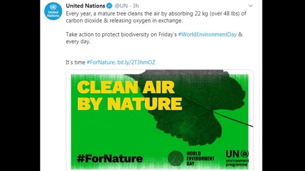 From informative to creative, tweeple are observing the World Environment Day by sharing various posts. (Twitter) From informative to creative, tweeple are observing the World Environment Day by sharing various posts. (Twitter)
