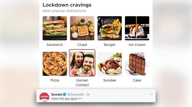 Zomato’s creative response has impressed people.(Twitter)