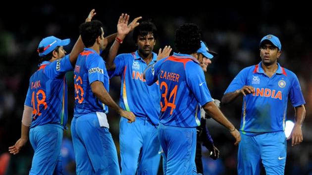 Indian cricketers celebrate (File)(Twitter)