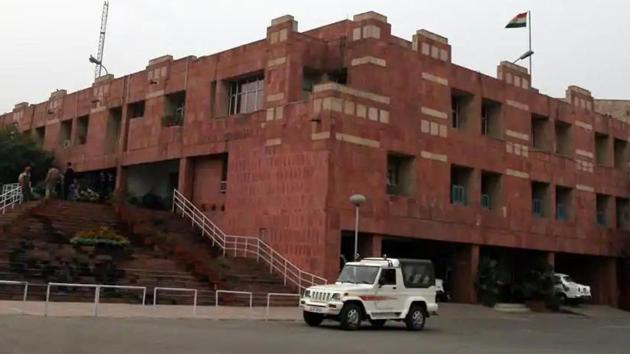 The JNU Teachers’ Association (JNUTA), however, said they did not flout any rule and followed social-distancing norms. (HT file photo) The JNU Teachers’ Association (JNUTA), however, said they did not flout any rule and followed social-distancing norms. (HT file photo)
