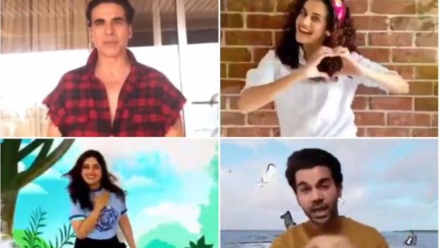 Akshay Kumar, Taapsee Pannu Bhumi Pednekar featured in an environment video posted by the Padman actor. Akshay Kumar, Taapsee Pannu Bhumi Pednekar featured in an environment video posted by the Padman actor.
