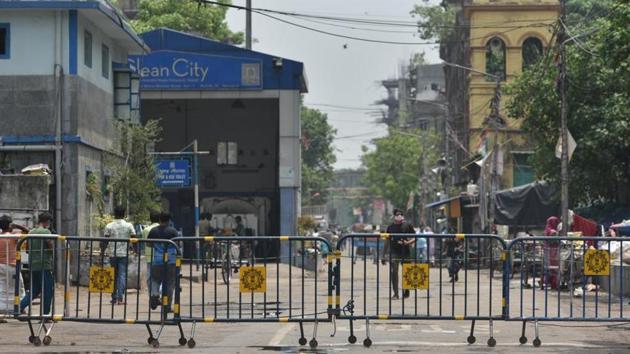 The parameters defining a containment zone have been changed in Kolkata. (HT Photo/Samir Jana) The parameters defining a containment zone have been changed in Kolkata. (HT Photo/Samir Jana)