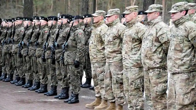 There was less need for the large contingent in Germany due to overall increased defense spending by the US-led NATO military alliance, said an official. (Reuters) There was less need for the large contingent in Germany due to overall increased defense spending by the US-led NATO military alliance, said an official. (Reuters)