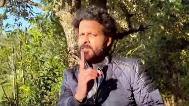 Manoj Bajpayee in a still from the song. Manoj Bajpayee in a still from the song.