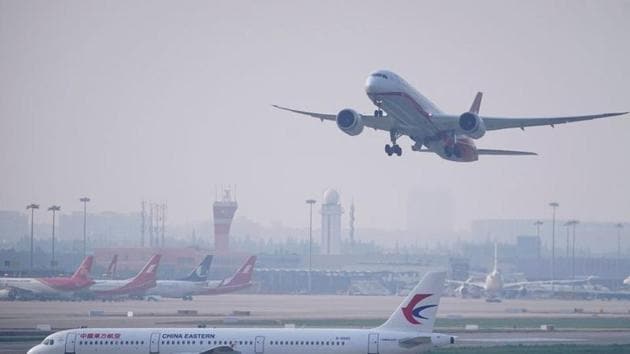 A China Eastern Airlines aircraft and Shanghai Airlines aircraft are seen in Hongqiao International Airport in Shanghai. (REUTERS) A China Eastern Airlines aircraft and Shanghai Airlines aircraft are seen in Hongqiao International Airport in Shanghai. (REUTERS)