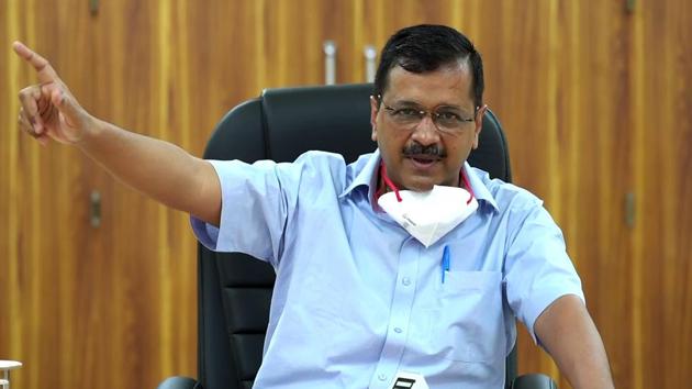 Delhi Chief Minister Arvind Kejriwal speaks at a press conference over Covid-19 situation, in New Delhi.(ANI) Delhi Chief Minister Arvind Kejriwal speaks at a press conference over Covid-19 situation, in New Delhi.(ANI)