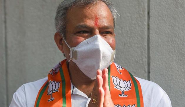 Newly appointed Delhi BJP President Adesh Gupta said that BJP will continue to raise these issues in the days to come.(Sanchit Khanna/HT PHOTO) Newly appointed Delhi BJP President Adesh Gupta said that BJP will continue to raise these issues in the days to come.(Sanchit Khanna/HT PHOTO)
