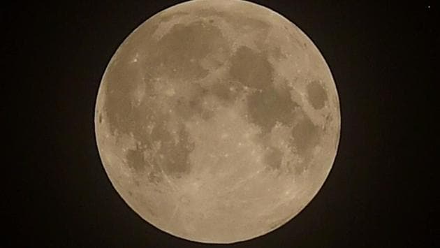 Kolkata: Penumbral Lunar Eclipse as seen, during the fifth phase of nationwide lockdown, in Kolkata, Friday, June 5, 2020. A Penumbral Lunar Eclipse occurs when the Sun, Earth, and Moon are imperfectly aligned and Earth forms a faint shadow over the Moon. (PTI Photo)(PTI06-06-2020_000028A) (PTI) Kolkata: Penumbral Lunar Eclipse as seen, during the fifth phase of nationwide lockdown, in Kolkata, Friday, June 5, 2020. A Penumbral Lunar Eclipse occurs when the Sun, Earth, and Moon are imperfectly aligned and Earth forms a faint shadow over the Moon. (PTI Photo)(PTI06-06-2020_000028A) (PTI)