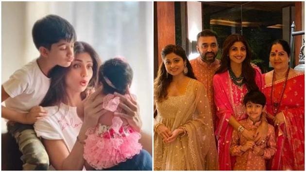 Shilpa Shetty spends the happiest time with her family.