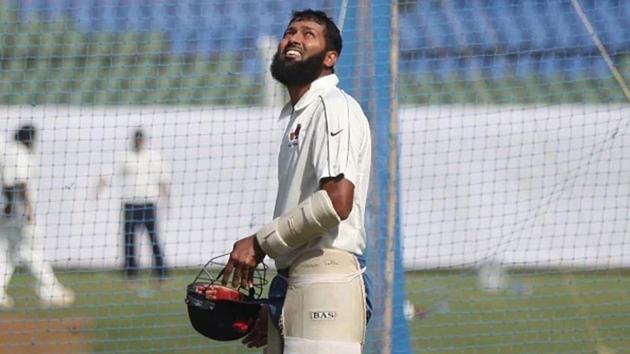 Wasim Jaffer during a nets session(Getty Images)