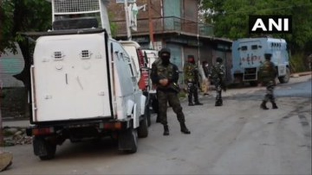 An encounter between security forces and militants broke out in J-K’s Shopian district early morning on June 8, 2020.(ANI)